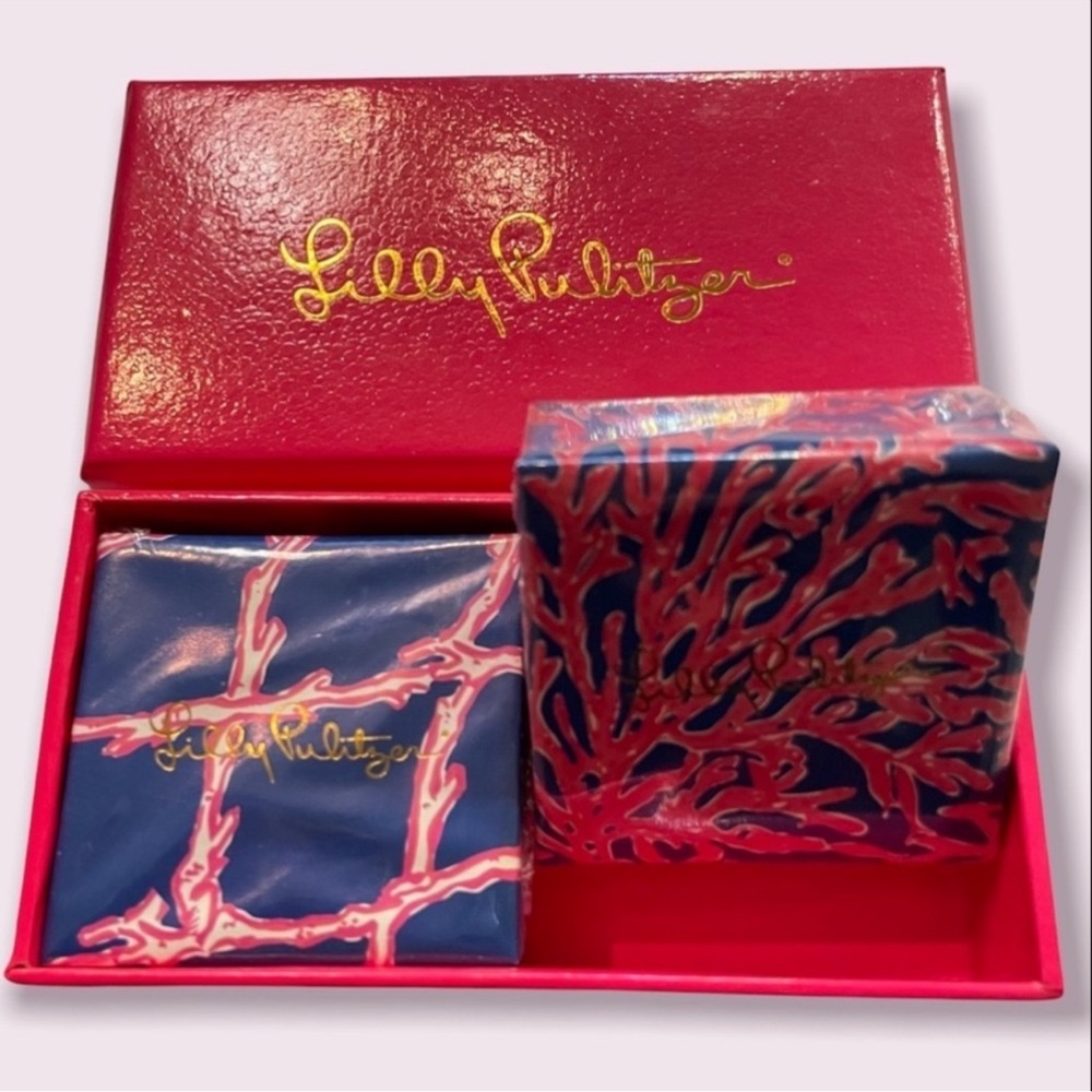 Lilly Pulitzer Coral Print Soap Set - Blue and Pink